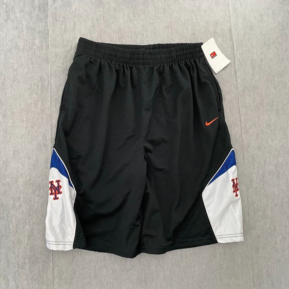 New York Mets Shorts Youth XL Black Nike Team MLB Basketball Style Boys Kids